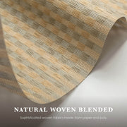 natural woven decor fabric details