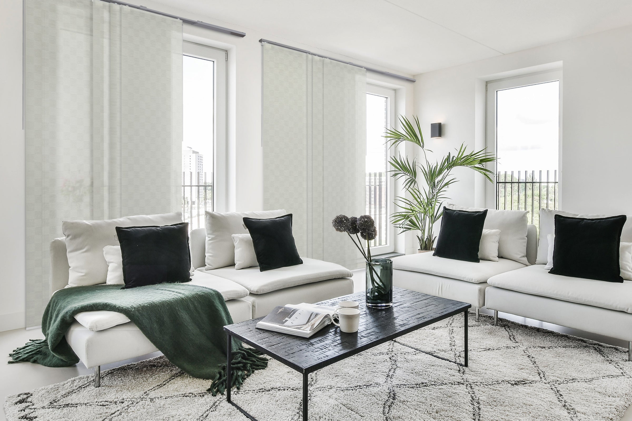 vertical hanging room divider