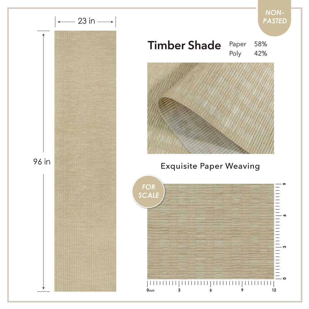 Non Pasted Wallpaper | Timber Shade