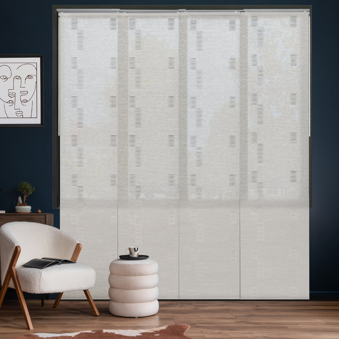 GoDear Design_Room divider with textured design in a modern interior setting