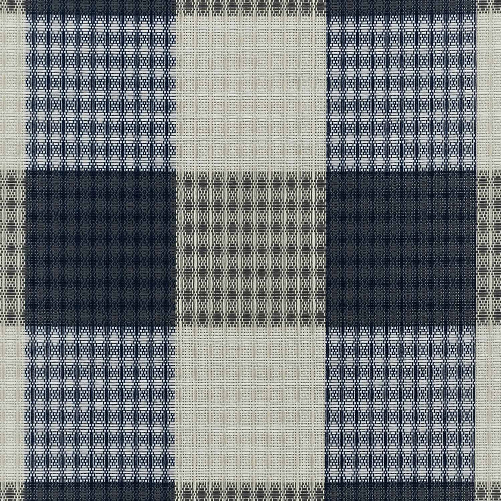 GoDear Design Plaid pattern fabric with blue, gray, and white colors