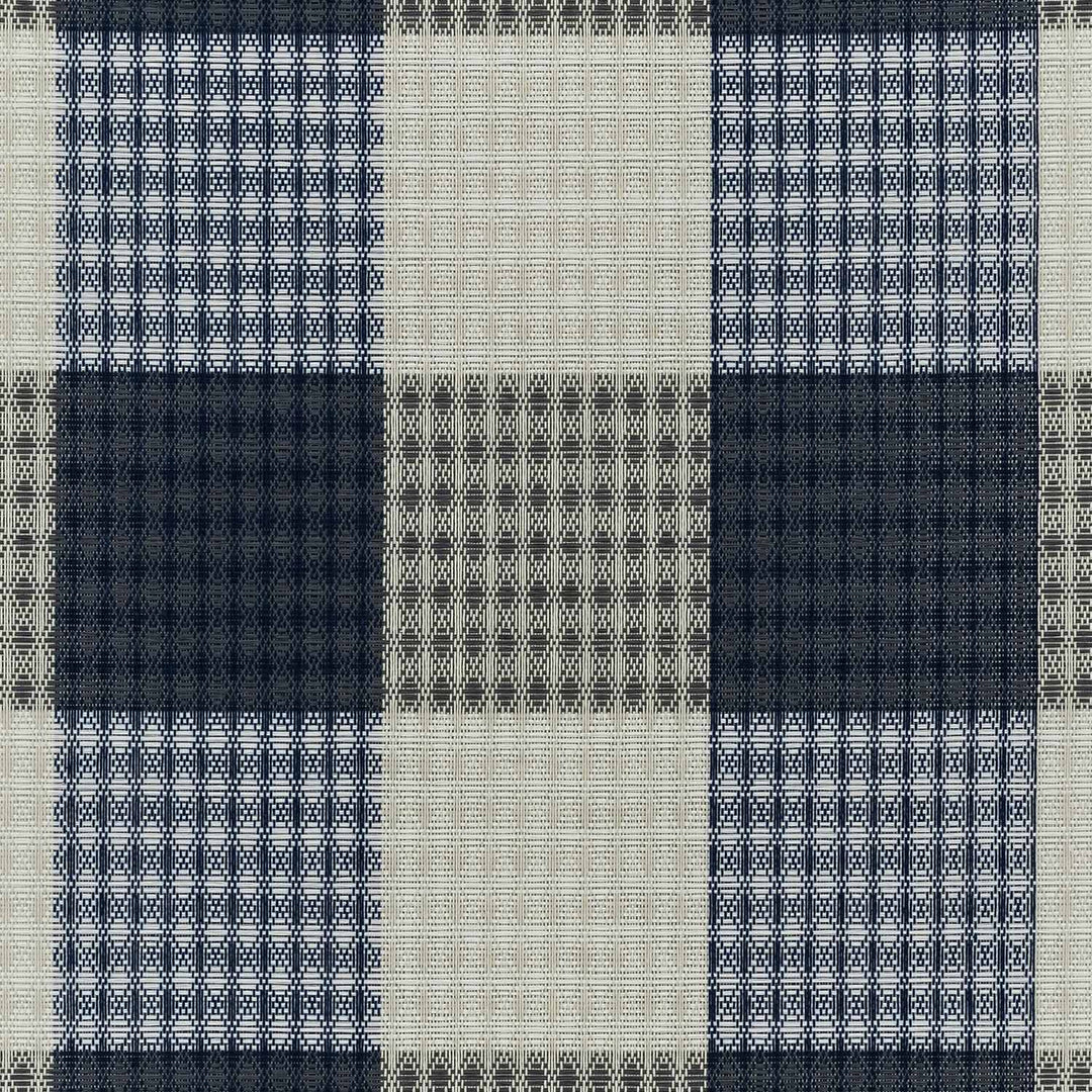 GoDear Design Plaid pattern fabric with blue, gray, and white colors
