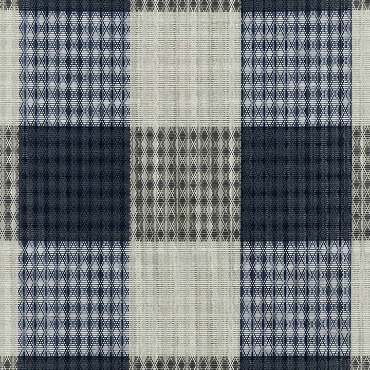 GoDear Design Plaid pattern fabric with blue, gray, and white colors