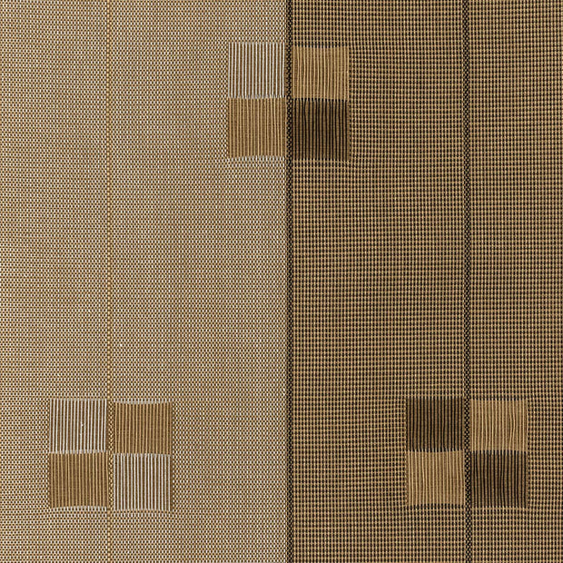 GoDear Design Textured fabric swatches in beige and brown tones.