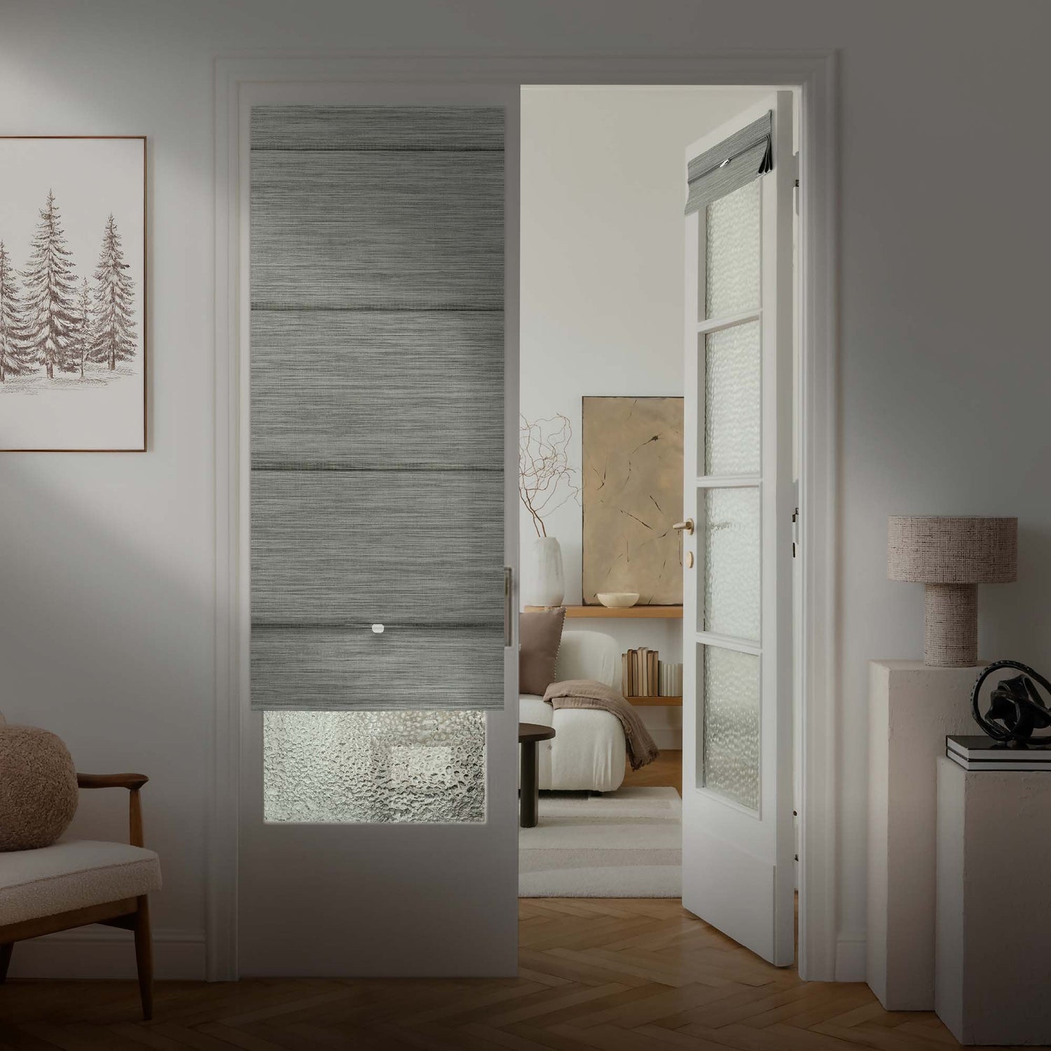 Qi10MAX9°　ARCHELON Black Out　50X GoDear Design| Magnetic Roman Shades | 99.99% Blackout | Iron