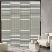 GoDear Design Decorative striped curtain in a modern living room setting