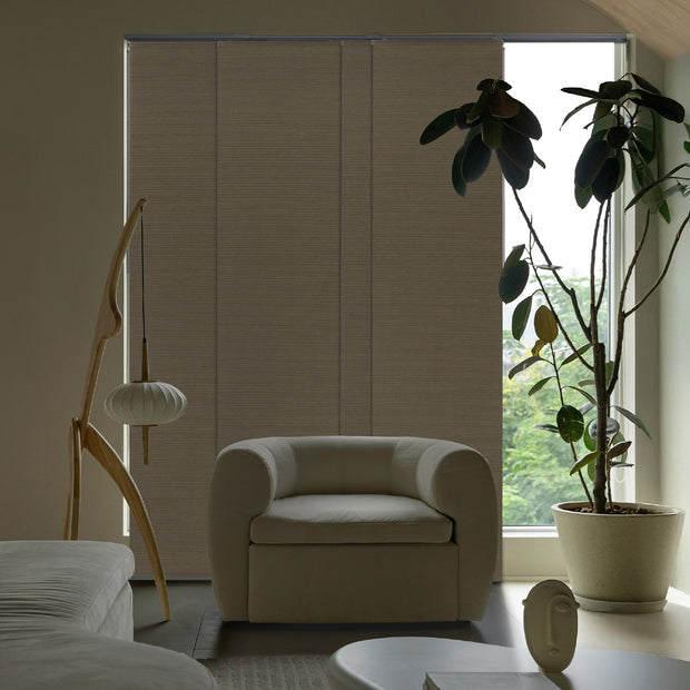 Pinecone blackout panel track blinds