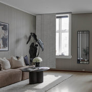 Airo Luxe blackout panel track blinds for modern living room