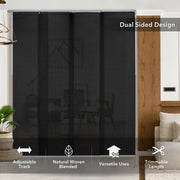 GoDear Design Black dual-sided design curtain with room darkening effect in a home setting.