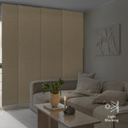 Pinecone room darkening panel track blinds