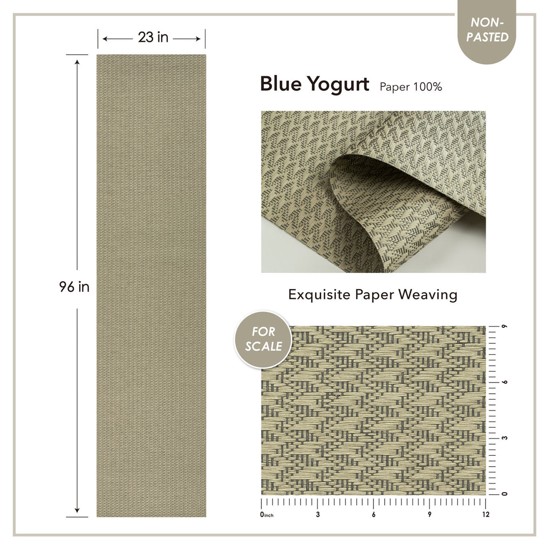 Exquisite paper weaving with dimensions and material details on a white background