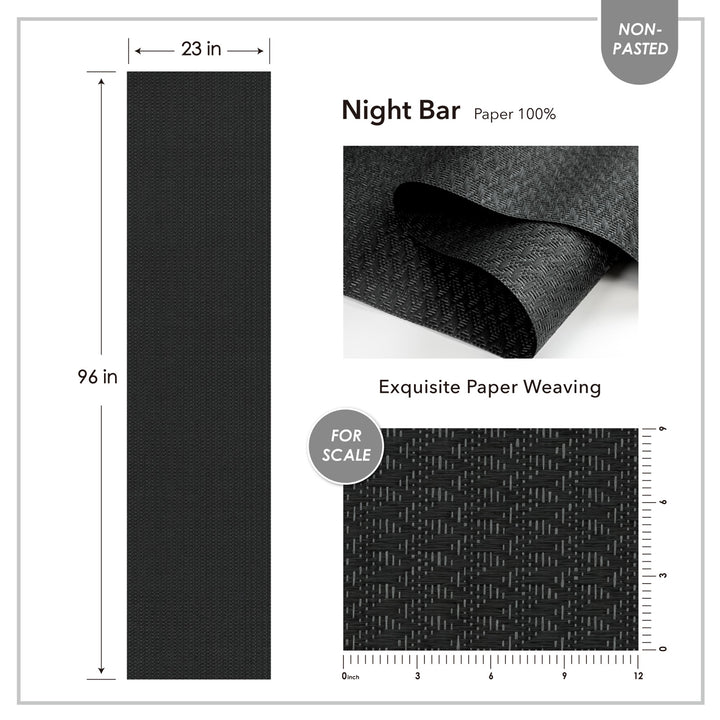 Black paper with measurements and text on a white background