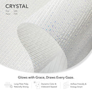 Crystal close up paper woven material