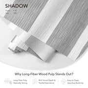 GoDear Design Long-fiber wood pulp paper with text highlighting its features on a white background