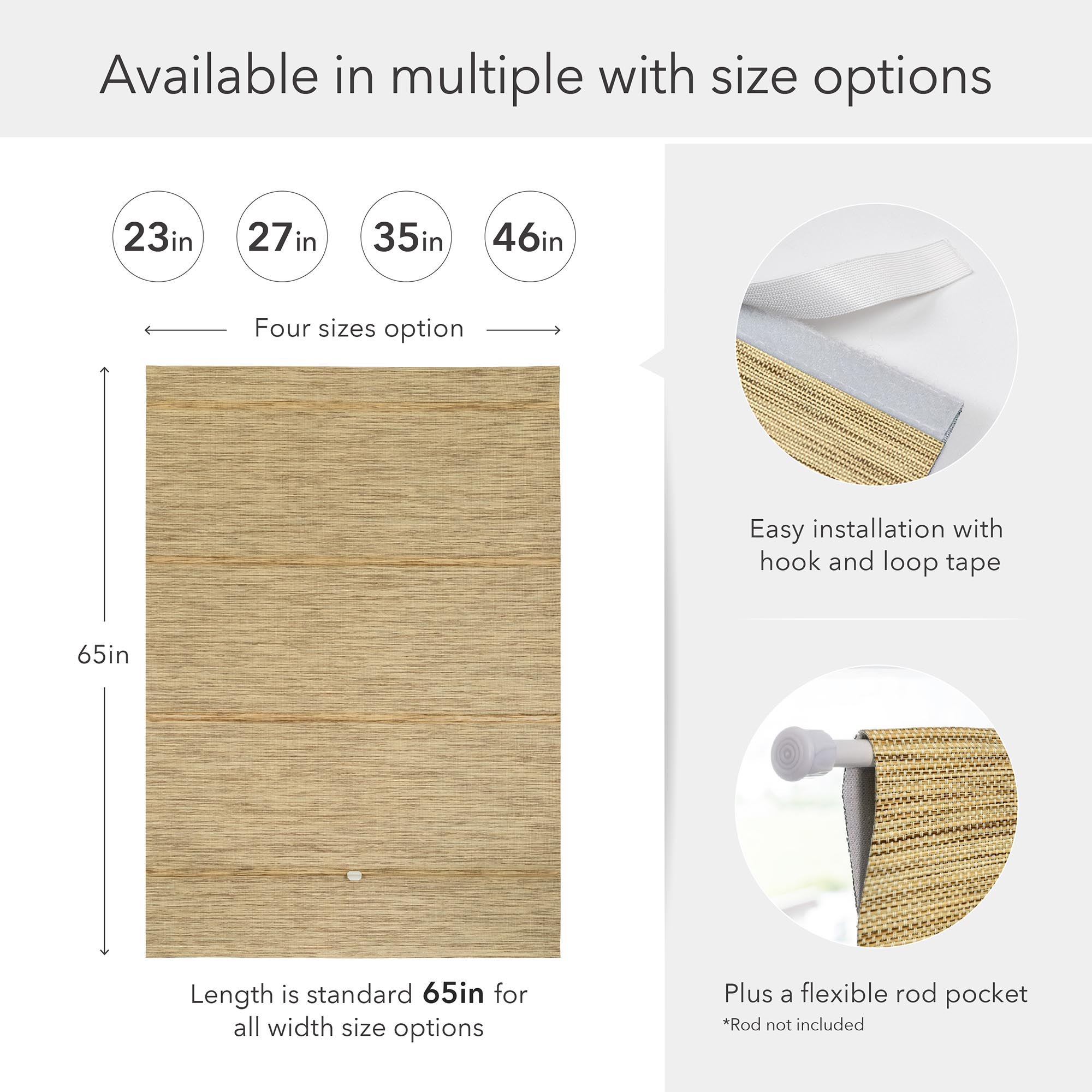 New Style Blackout Cordless Roman Shades from GoDear Design