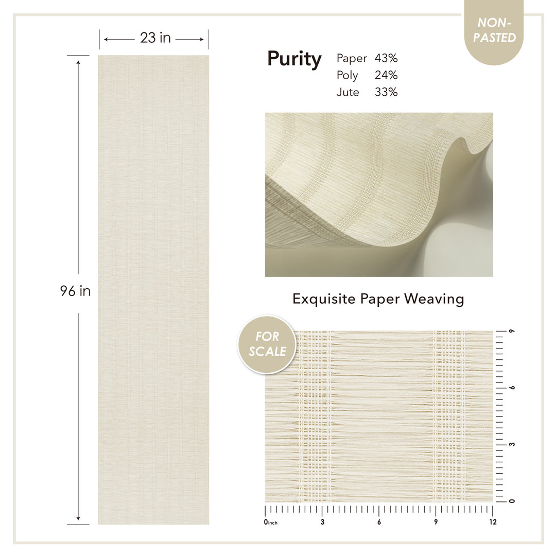GoDear_Design_Beige paper with dimensions and material composition details on a white background