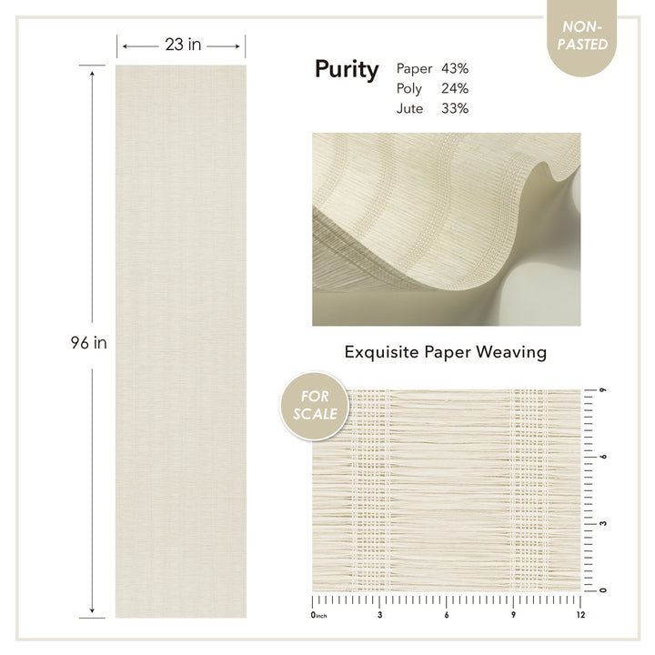 GoDear_Design_Beige paper with dimensions and material composition details on a white background