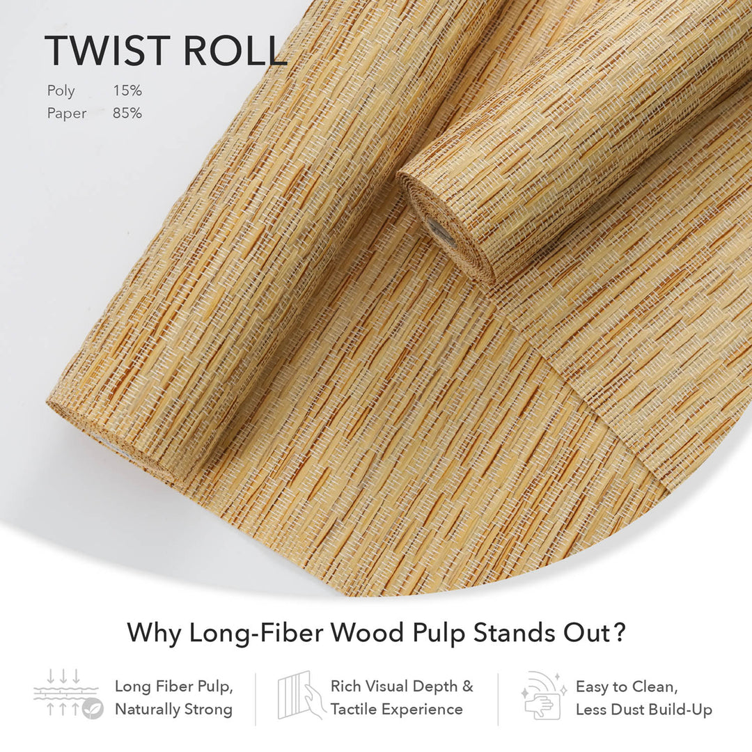 Twist Roll long-fiber wood pulp fabric