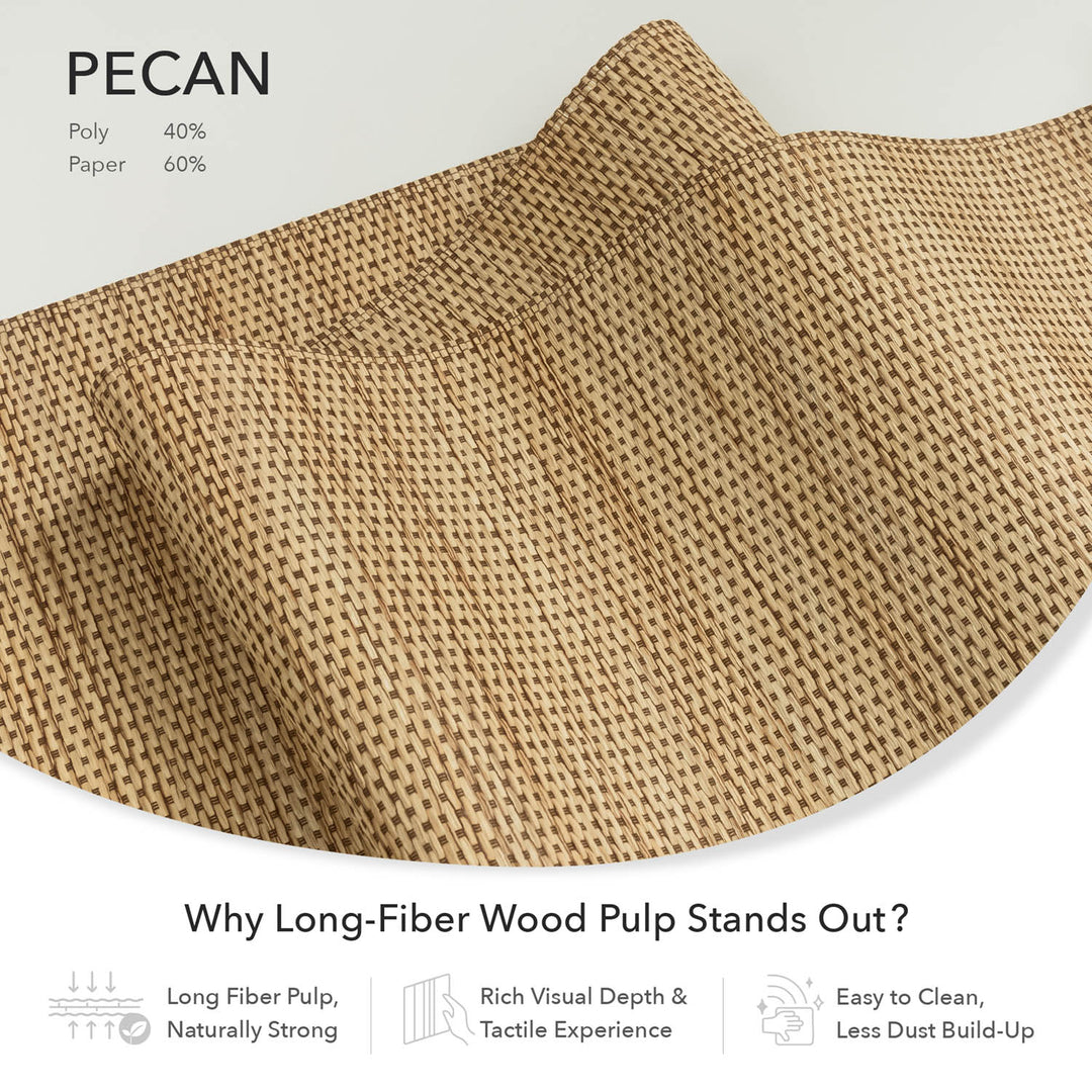 Pecan earthy tones fabric design