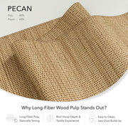 Pecan earthy tones fabric design