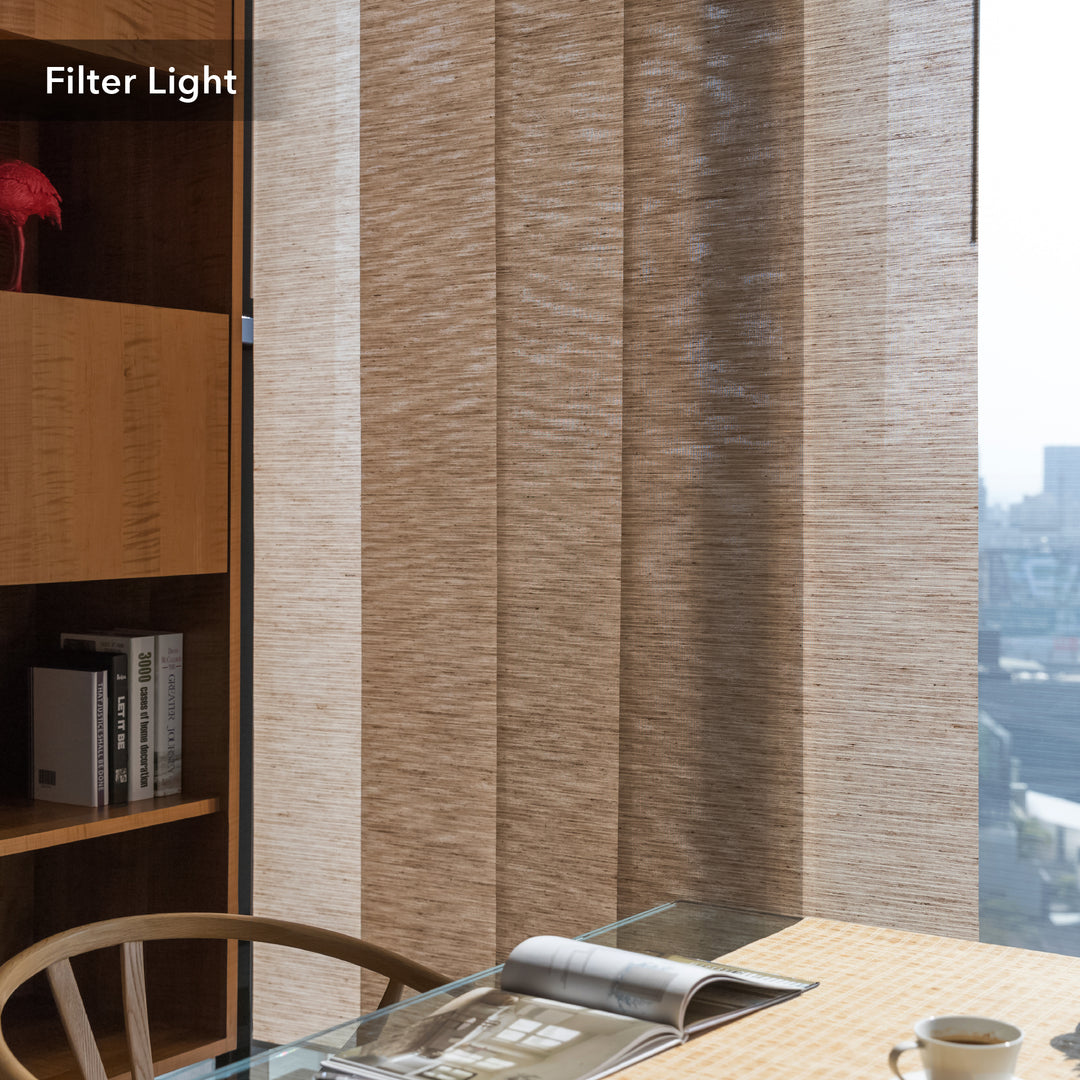 GoDear Design Wooden wall with a bookshelf and table setup in an office setting