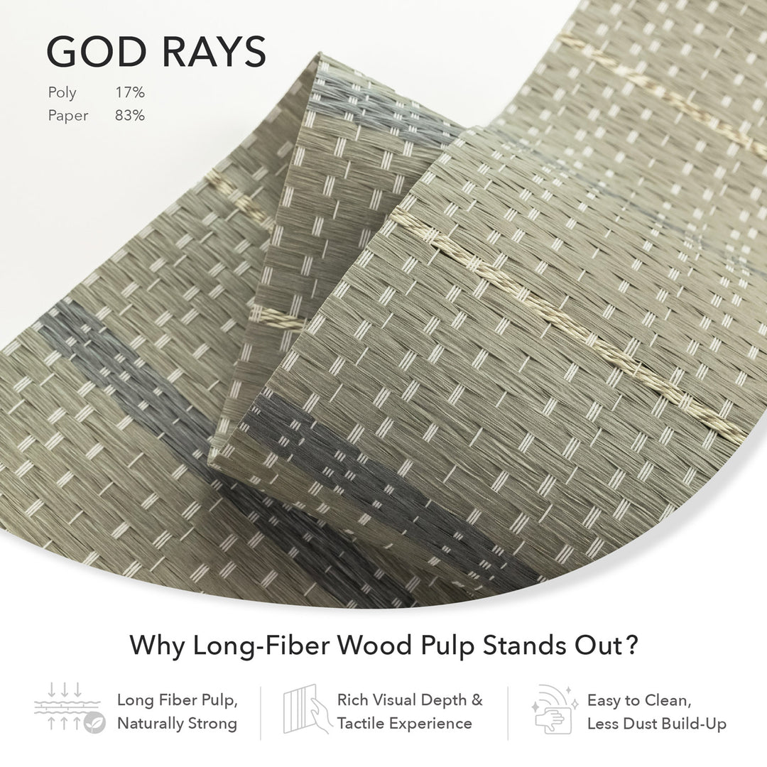 God Rays natural woven shades