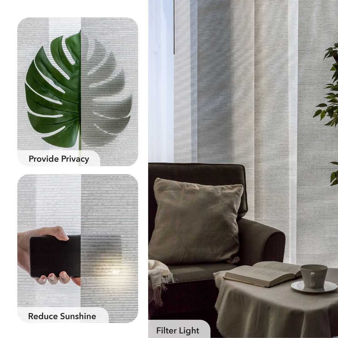 Crystal privacy sheer blinds 
