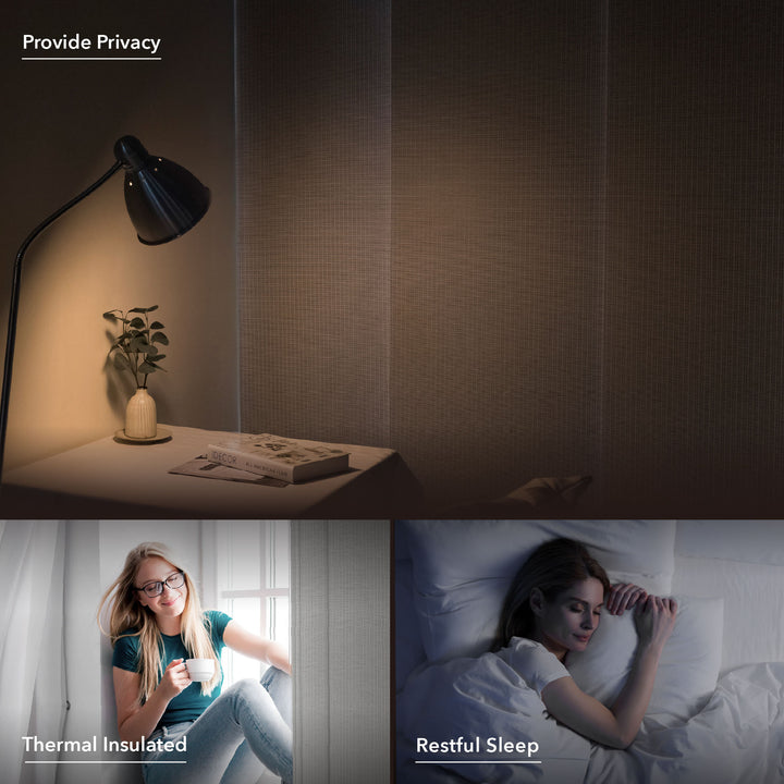 Snowfall Night privacy blinds