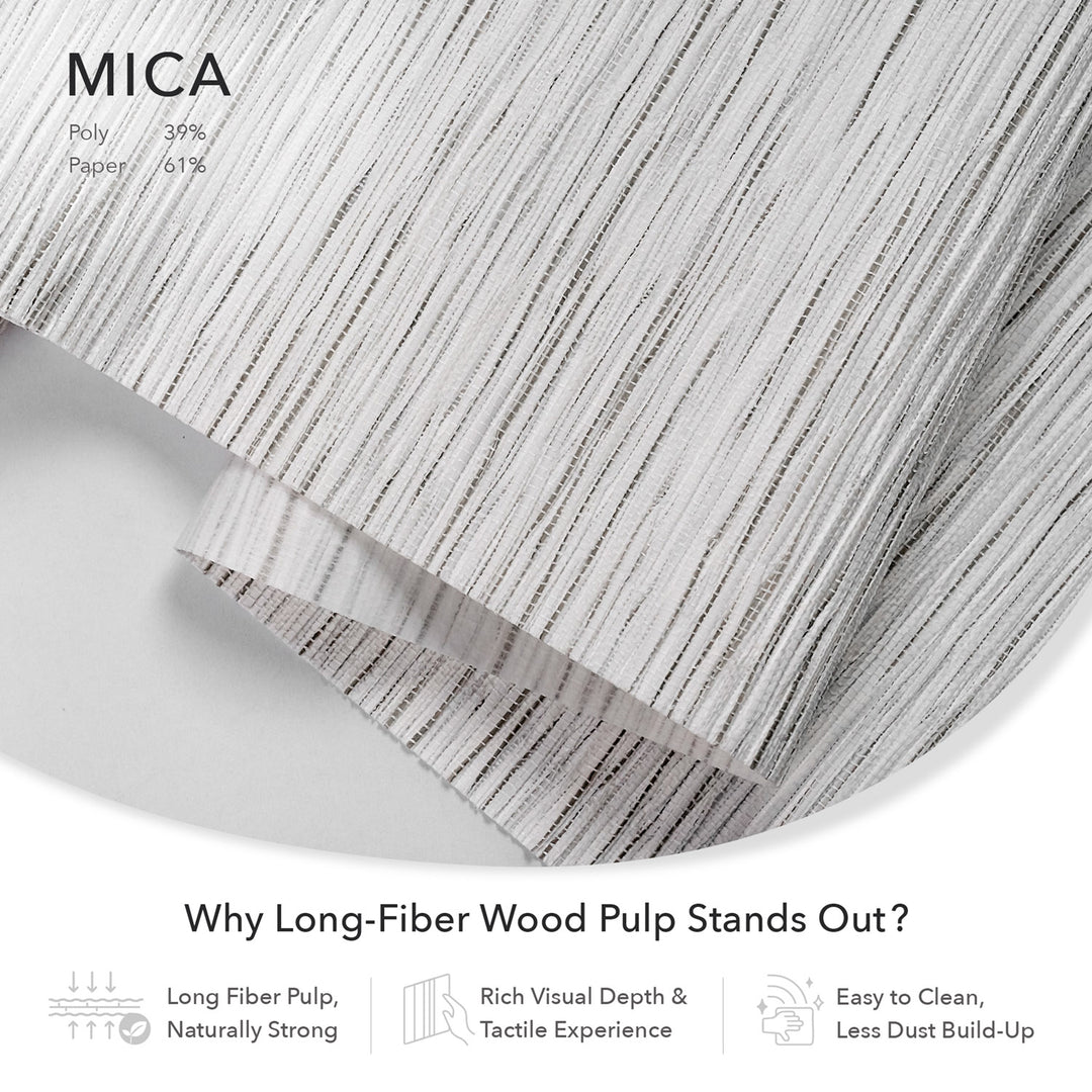 Mica natural woven fabrics