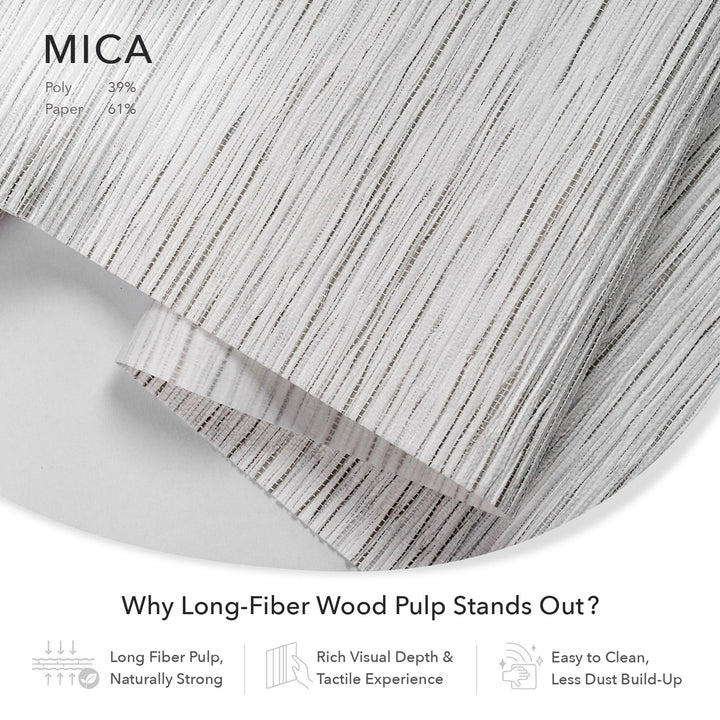 Mica natural woven fabrics