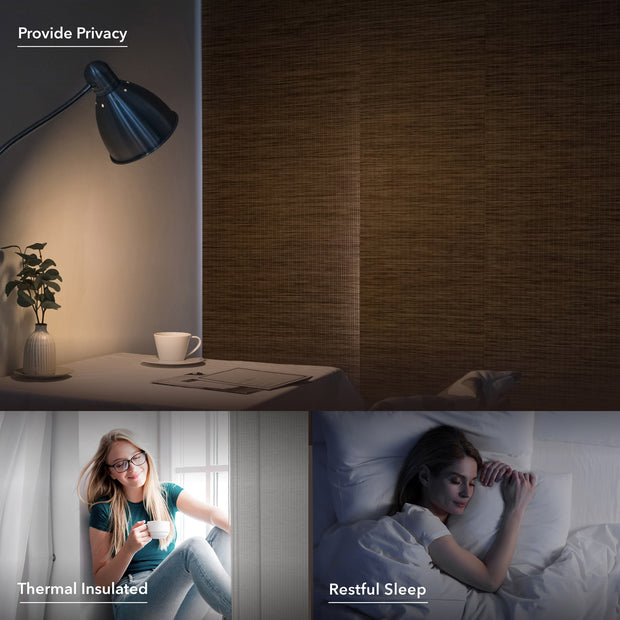 Afterglow thermal insulated window covering