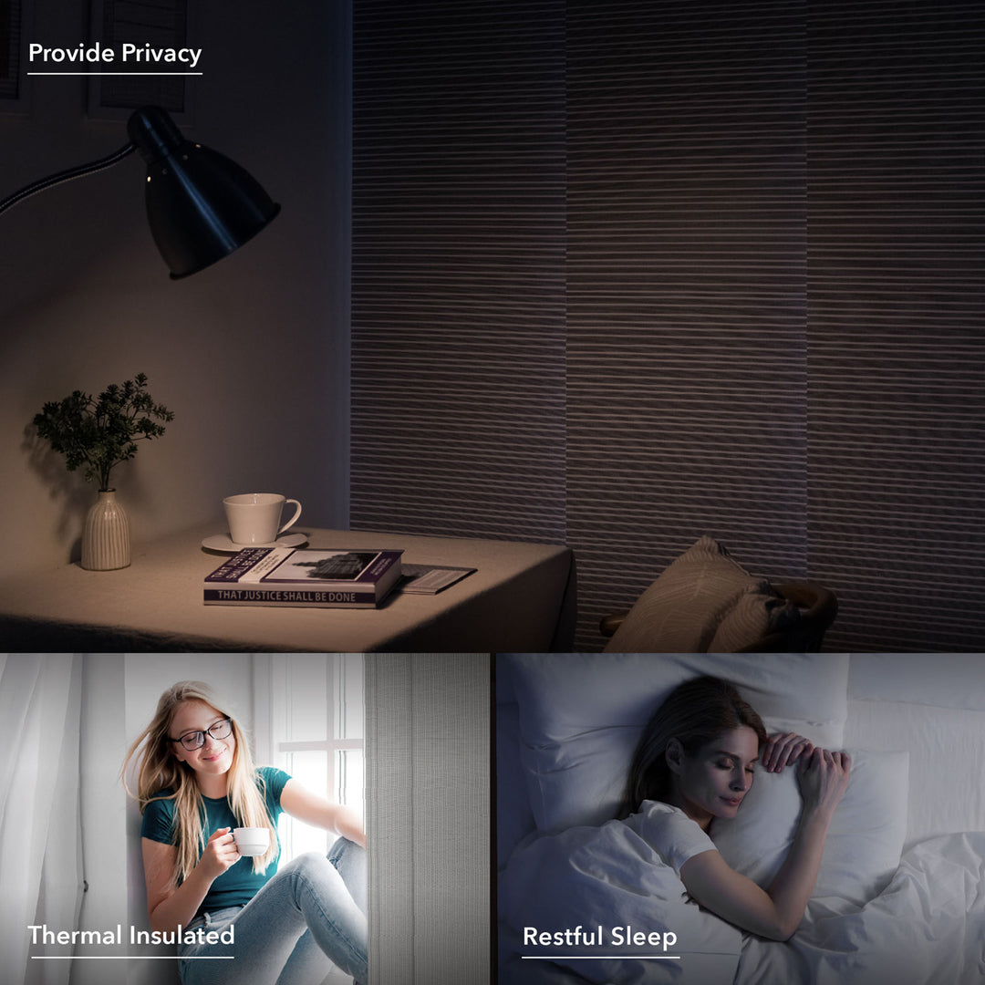 White Spruce blackout window blinds