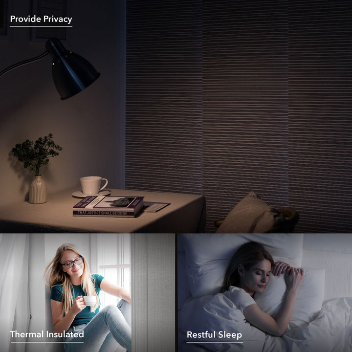 White Spruce blackout window blinds