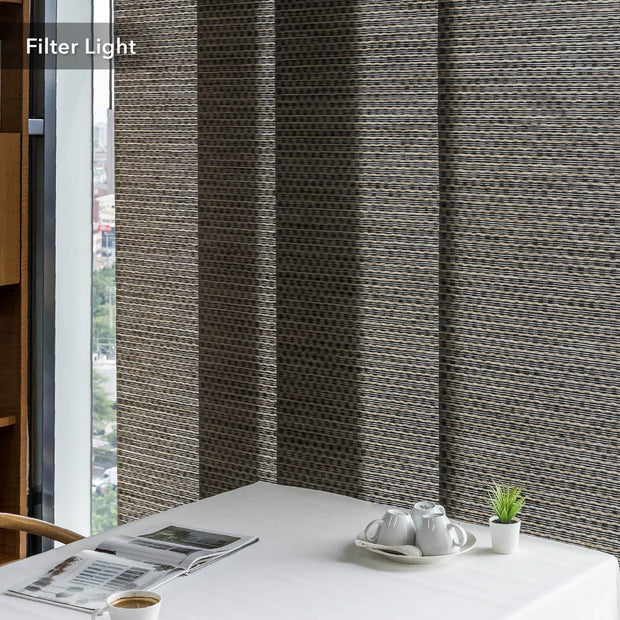 Komorebi window coverings that let light in but provide privacy