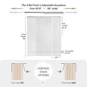 Adjustable Sliding Panels | Light Filtering | Hide and Seek Series