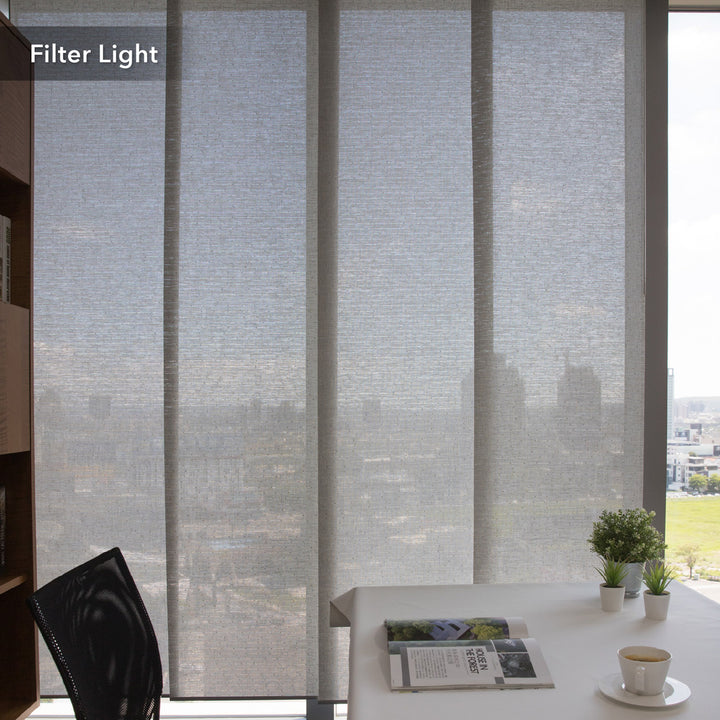 Diamond Silver office panel blinds