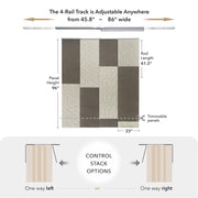 Turkiye Balloon adjustable panel track blinds