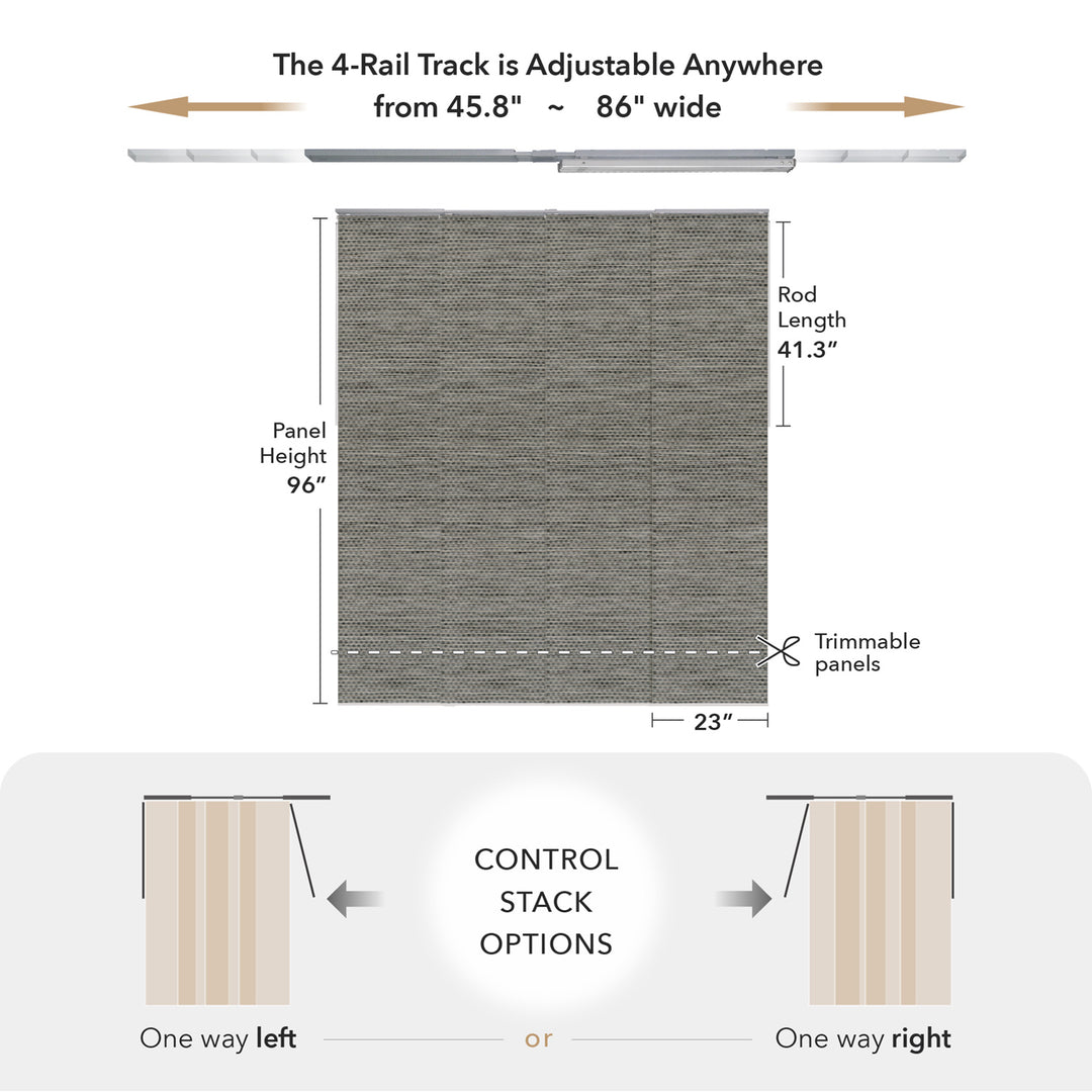 Komorebi Trimmable adjustable window coverings