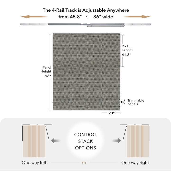 Komorebi Trimmable adjustable window coverings