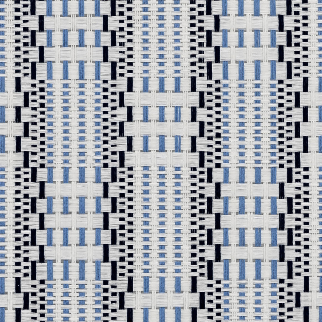 GoDear Patterned fabric with black, blue, and white colors