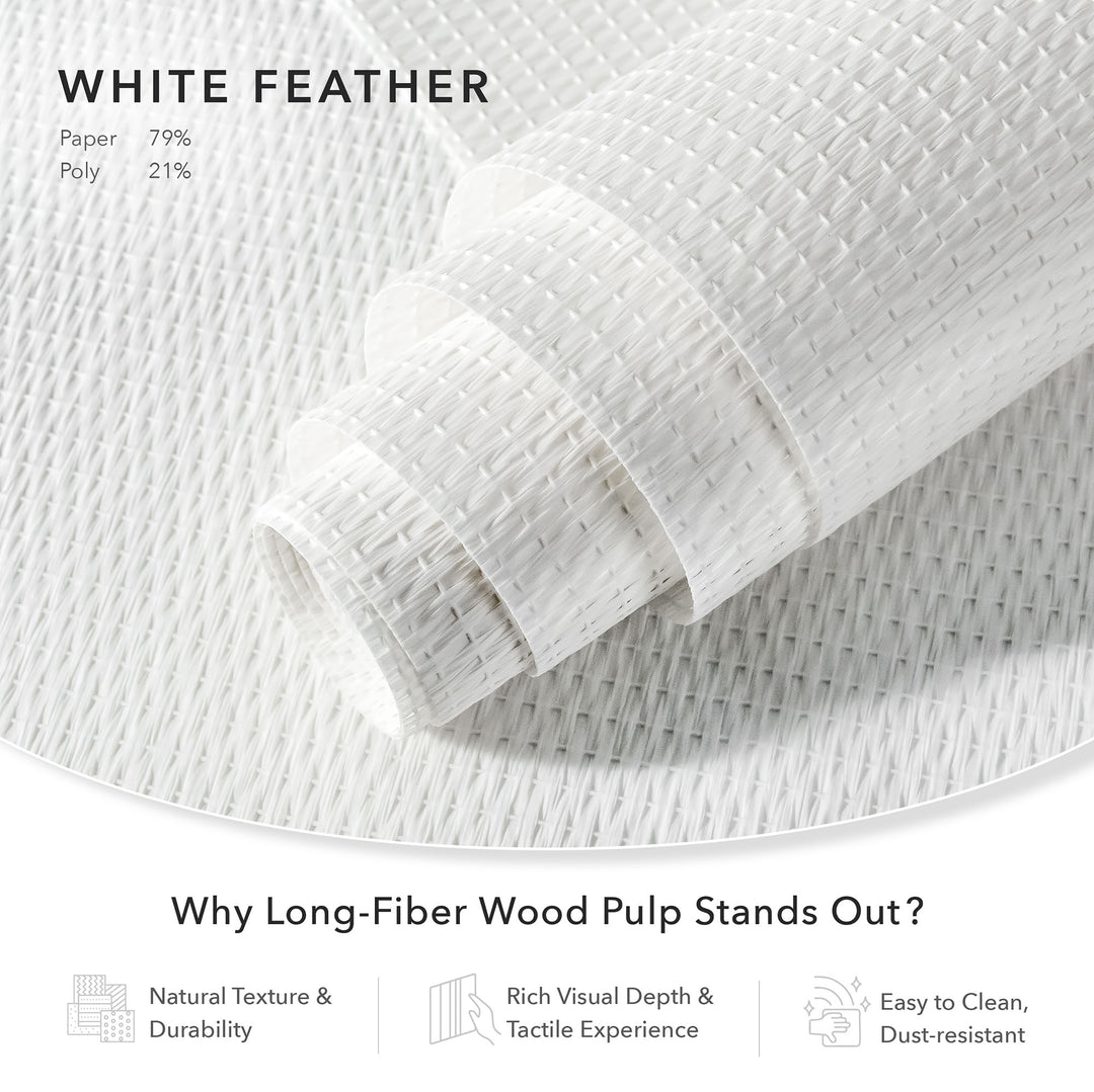 white feather wood pulps