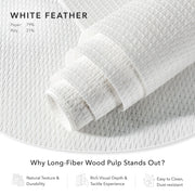 white feather wood pulps