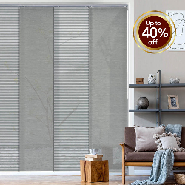 Adjustable Sliding Panels | Semi-Sheer (Sparse Weave) | Comet