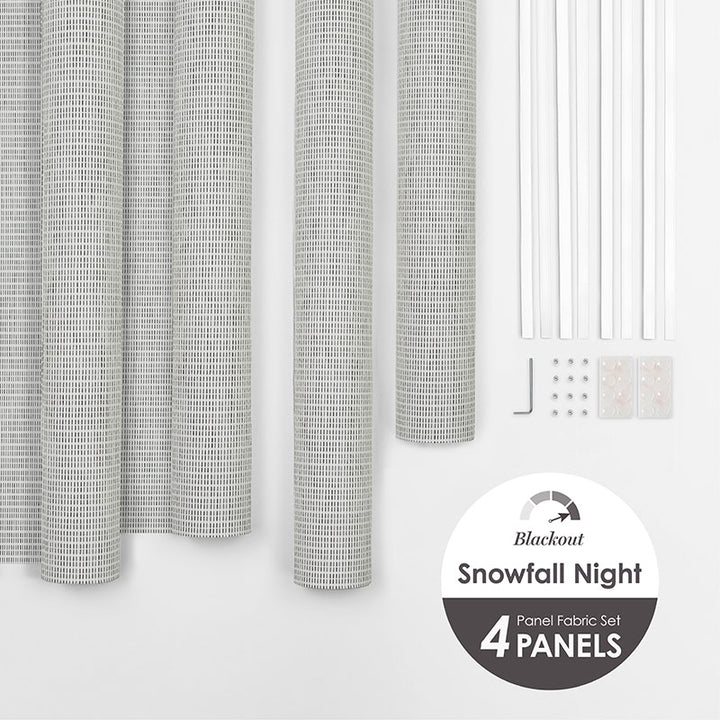Energy efficient panel blinds