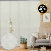 white checker pattern natural woven fabric light filtering panel curtains