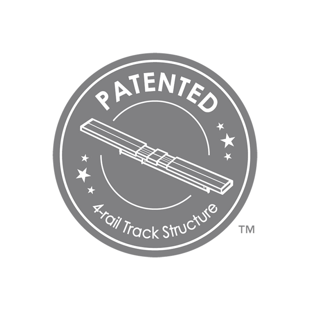 Adjustable 4-Rail Upgrade Patented Logo