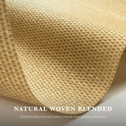 earthy yellow paper woven fabric details