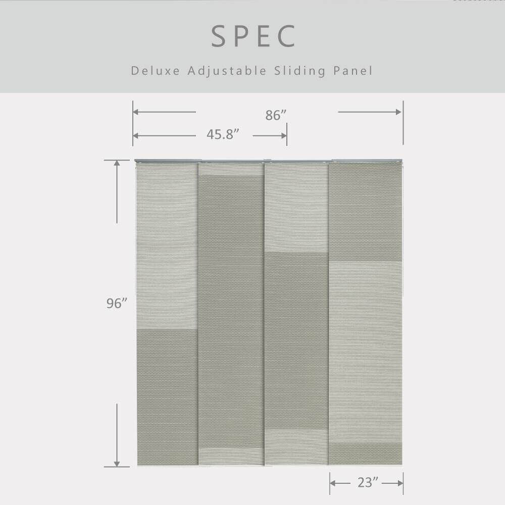 adjustable sliding panel size