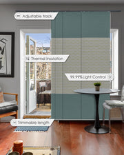 Energy-efficient blinds for sliding doors