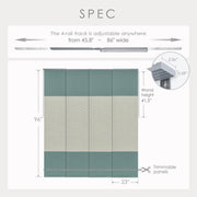 Light-blocking blinds for sliding glass doors